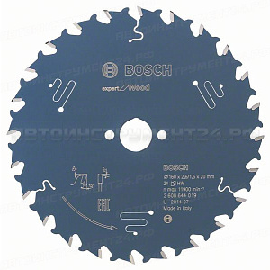 Пильный диск Expert for Wood 160x20x2.6/1.6x24T, 2608644019